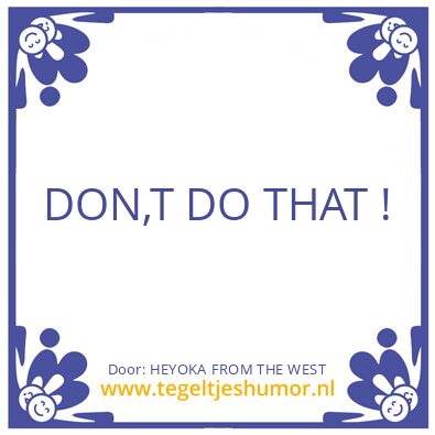 Tegeltje: HEYOKA FROM THE WEST