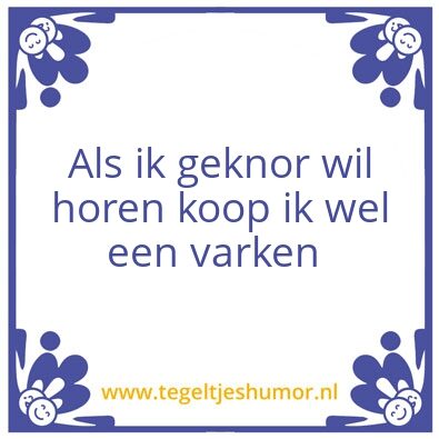 Tegeltje: Snurk