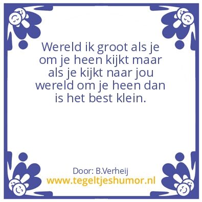 Tegeltje: Levens Behoefte