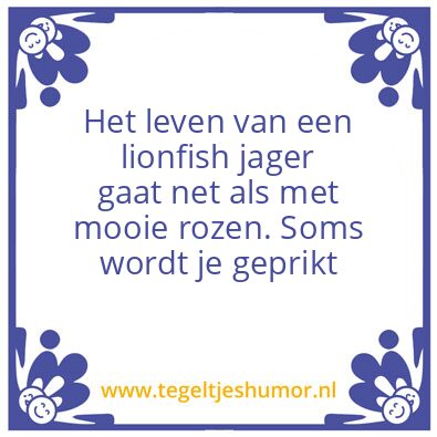 Tegeltje: Lionfish