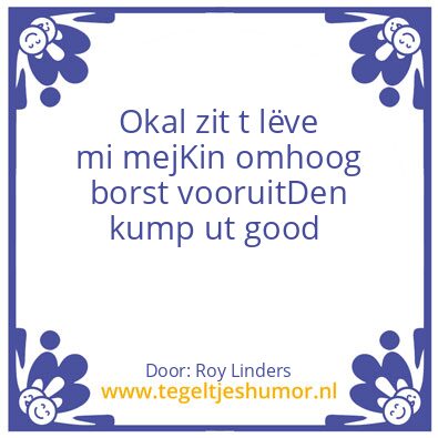 Tegeltje: carnavals quote