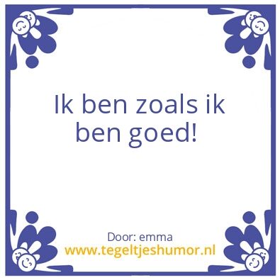 Tegeltje: moed
