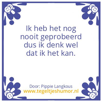 Tegeltje: Langkous