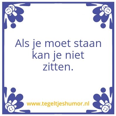 Tegeltje: –