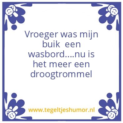 Tegeltje: buik