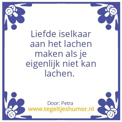 Tegeltje: Liefde is