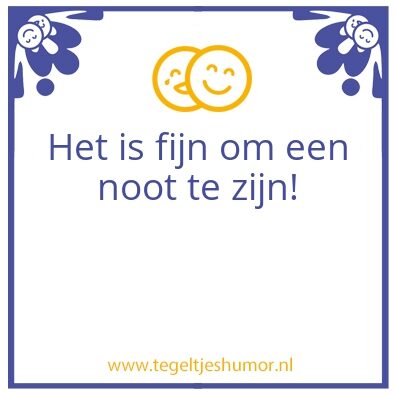 Tegeltje: Noot