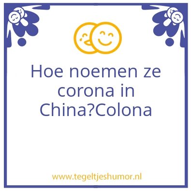 Tegeltje: colona