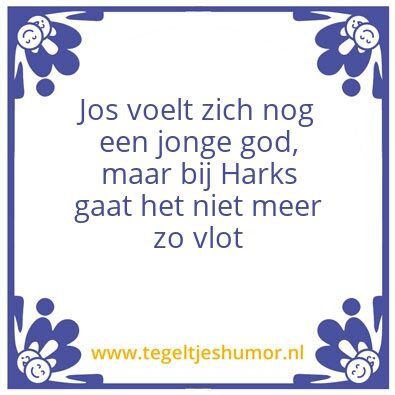 Tegeltje: jonge god
