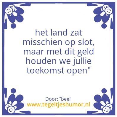 Tegeltje: sjors