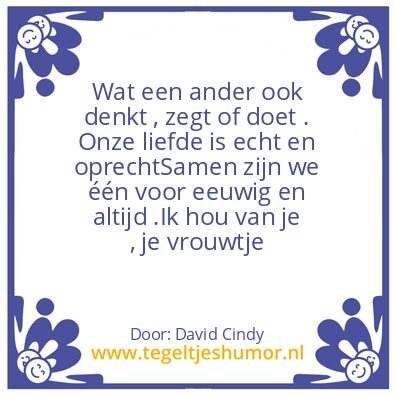 Tegeltje: Schatje