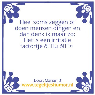 Tegeltje: Marian Borg