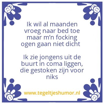 Tegeltje: Tegel