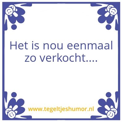 Tegeltje: Sales