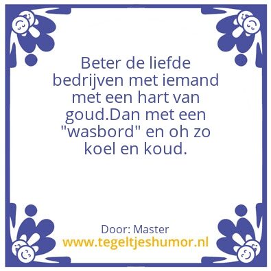 Tegeltje: Tip