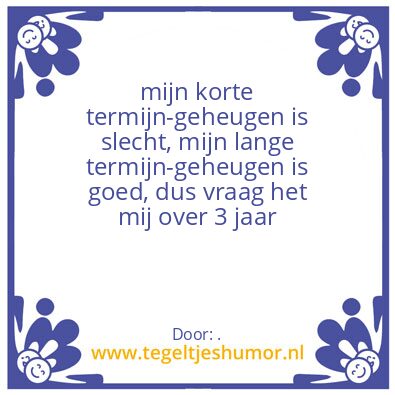 Tegeltje: .