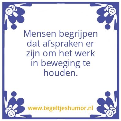 Tegeltje: KANBAN