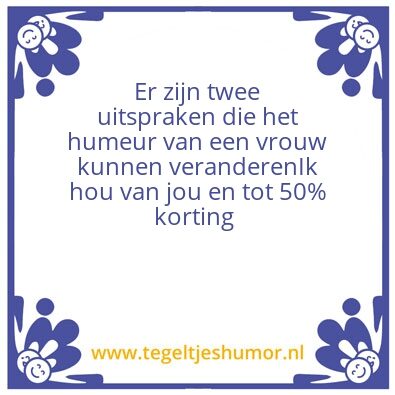 Tegeltje: Tegel
