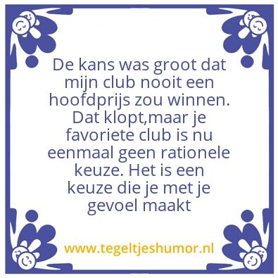 Tegeltje: Clubliefde