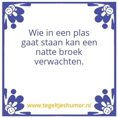Tegeltje: Nat