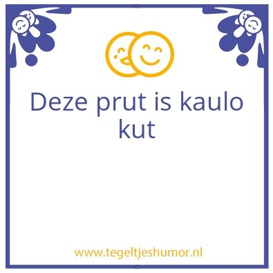 Tegeltje: Gangster
