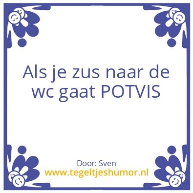 Tegeltje: Potvis