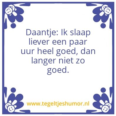 Tegeltje: Daantje