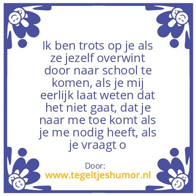 Tegeltje: Tegeltje