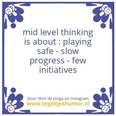 Tegeltje: Thinking level 2