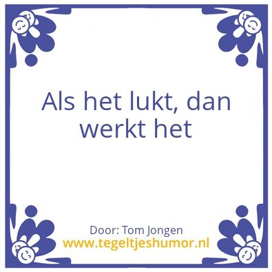 Tegeltje: Monday Motivation