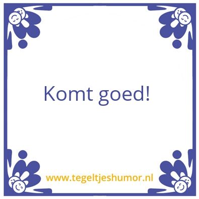 Tegeltje: Dennis