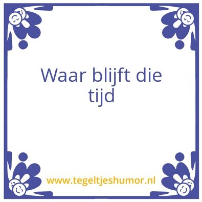 Tegeltje: Nils en Tjeer