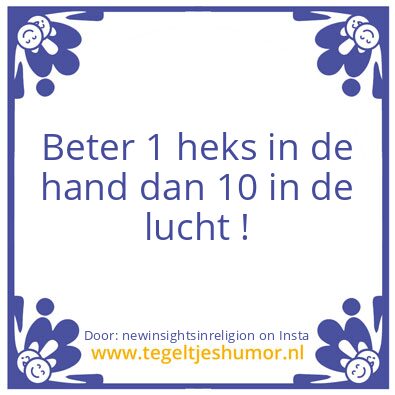 Tegeltje: Lekker !