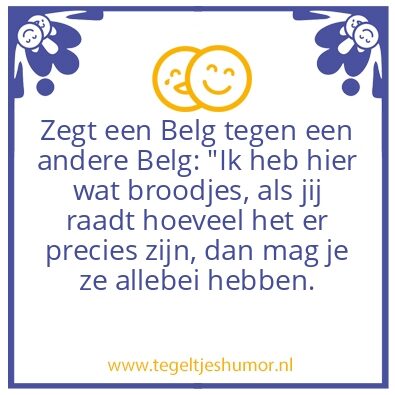 Tegeltje: grapje van de dag