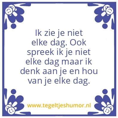Tegeltje: Mijn zoon