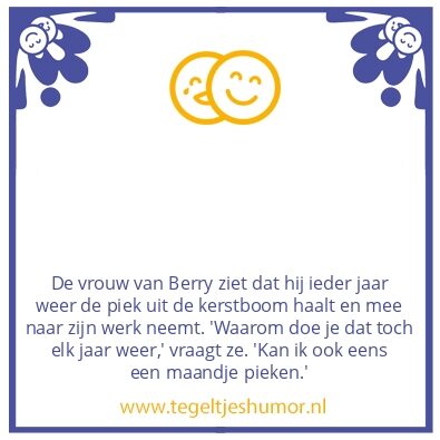 Tegeltje: De piek