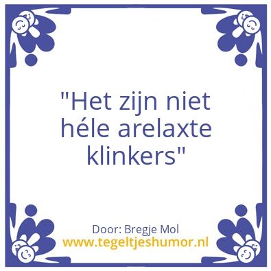 Tegeltje: Klinkers