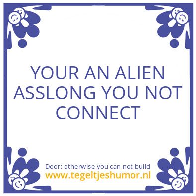 Tegeltje: Time is linear