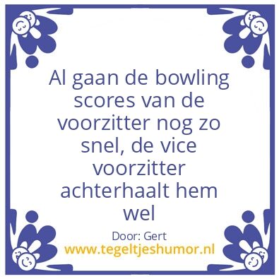Tegeltje: Sportbowler