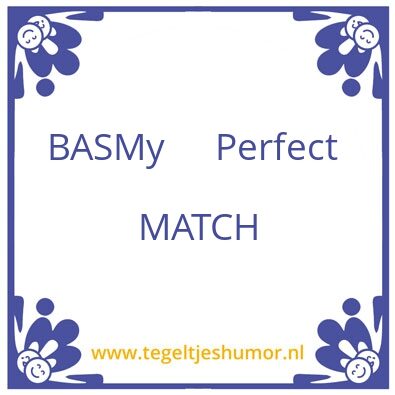 Tegeltje: Bas