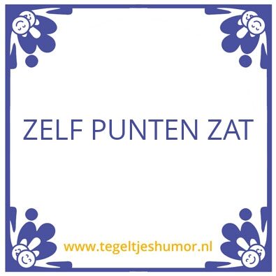 Tegeltje: pnt zat