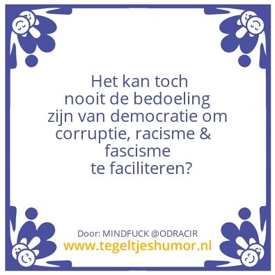 Tegeltje: Democratie
