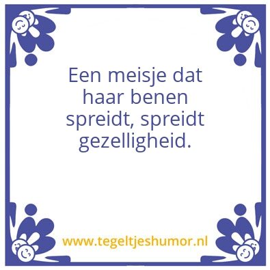 Tegeltje: Meisje