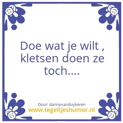 Tegeltje: Tegel