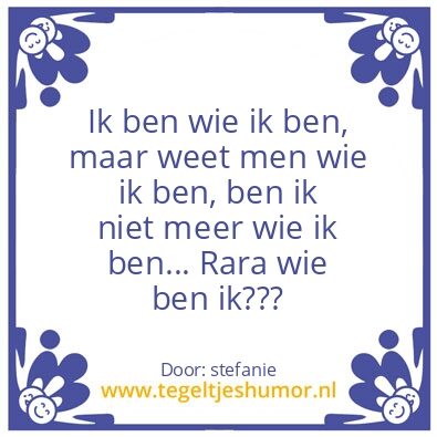 Tegeltje: Raadsel