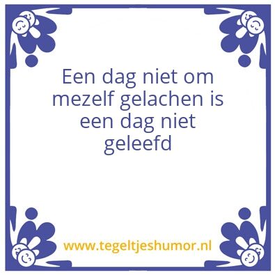 Tegeltje: ..