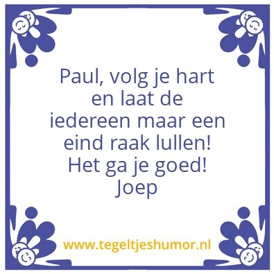 Tegeltje: Paulus