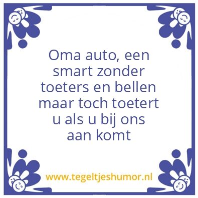 Tegeltje: Oma