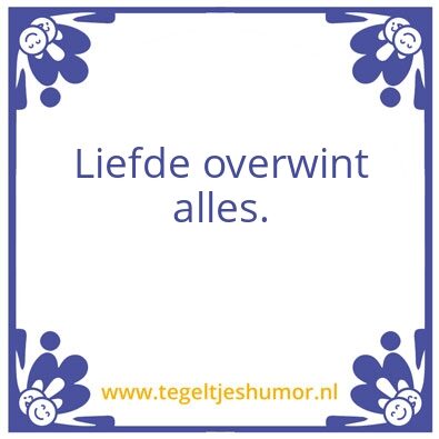 Tegeltje: Tegel