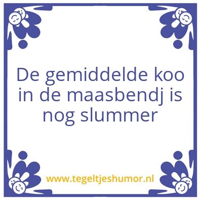 Tegeltje: koo